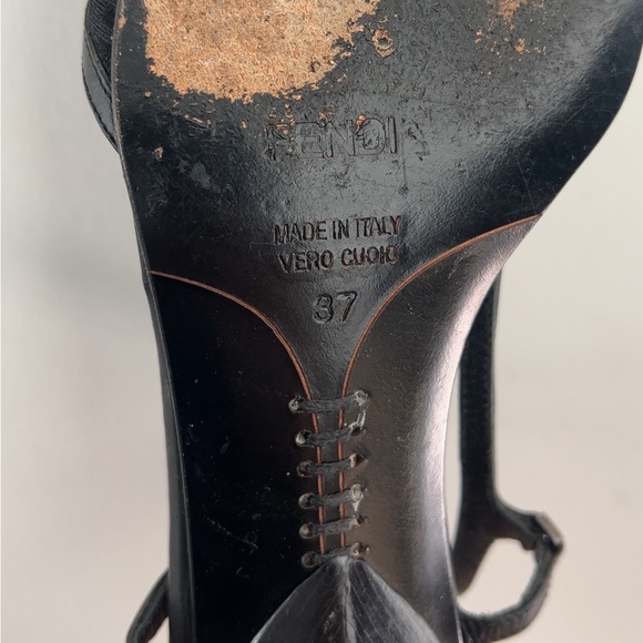 FENDI Monogram Slingback Heels - Picture 7 of 7